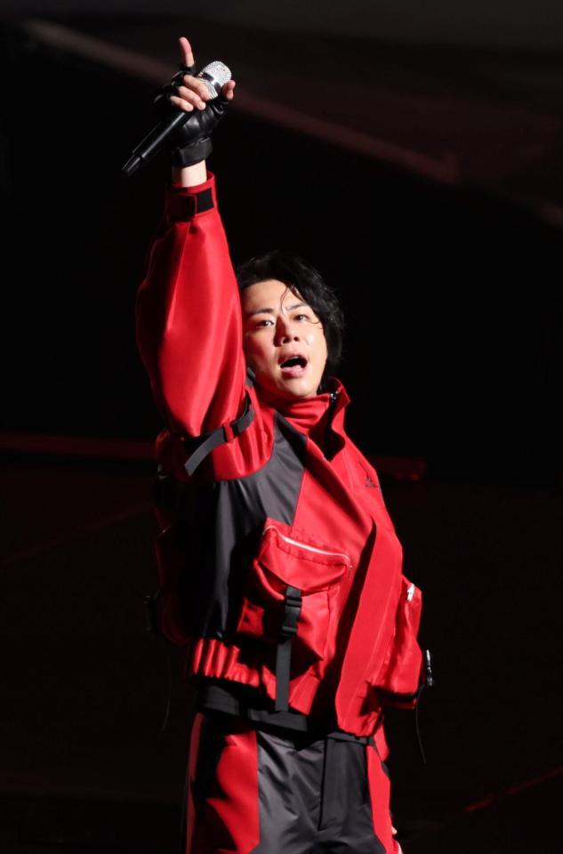 パワフルに魅せた北山宏光（撮影・伊藤笙子）