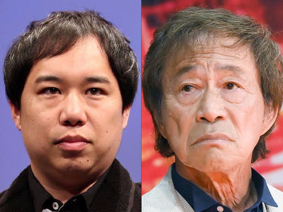 霜降り明星・せいや（左）と武田鉄矢