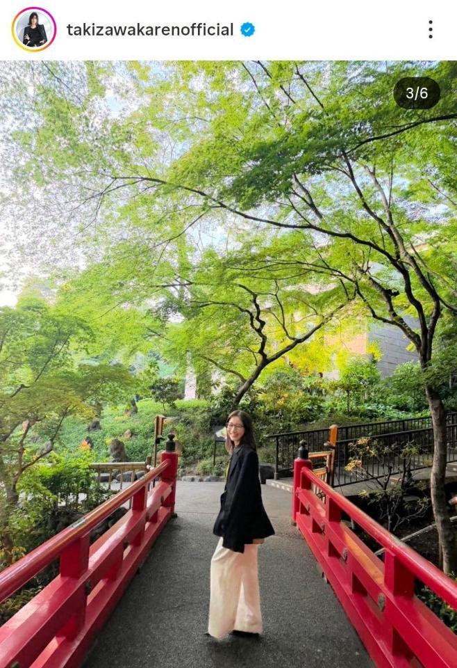 滝沢カレンのインスタグラム＠ｔａｋｉｚａｗａｋａｒｅｎｏｆｆｉｃｉａｌ（４月２２日付）より 