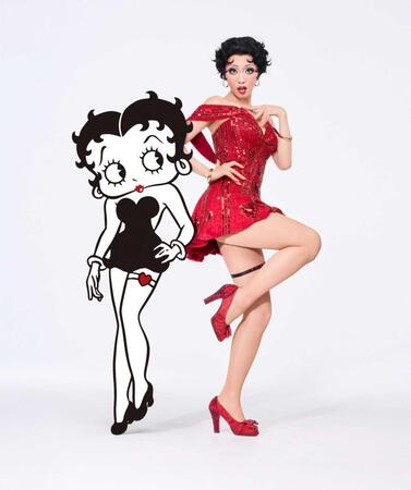 　「ＢＯＯＰ！　Ｔｈｅ　Ｍｕｓｉｃａｌ　ブープ！ザ　ミュージカル」の公演ビジュアル、（右の）礼真琴