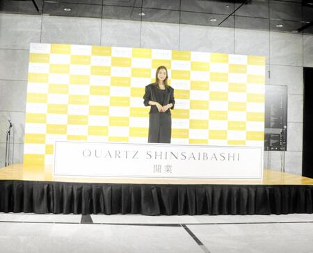 「クオーツ心斎橋」開業セレモニーに登場した内田理央