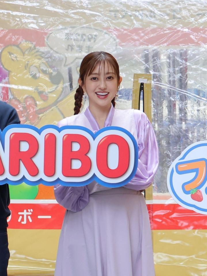 「ＨＡＲＩＢＯきらきらフルーツフェス」オープニングイベントに出席した菊地亜美