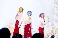 初のワンマンライブを行ったとぅるりぷの（左から）まひろまる。、そあら、パルオ＝池袋・ｈａｒｅｖｕｔａｉ