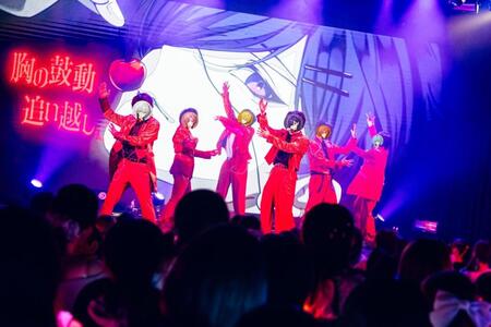 初のワンマンライブを行ったとぅるりぷの（左から）ものくろ、パルオ、まひろまる。、つきしろやしろ。、はりま、そあら＝池袋・ｈａｒｅｖｕｔａｉ