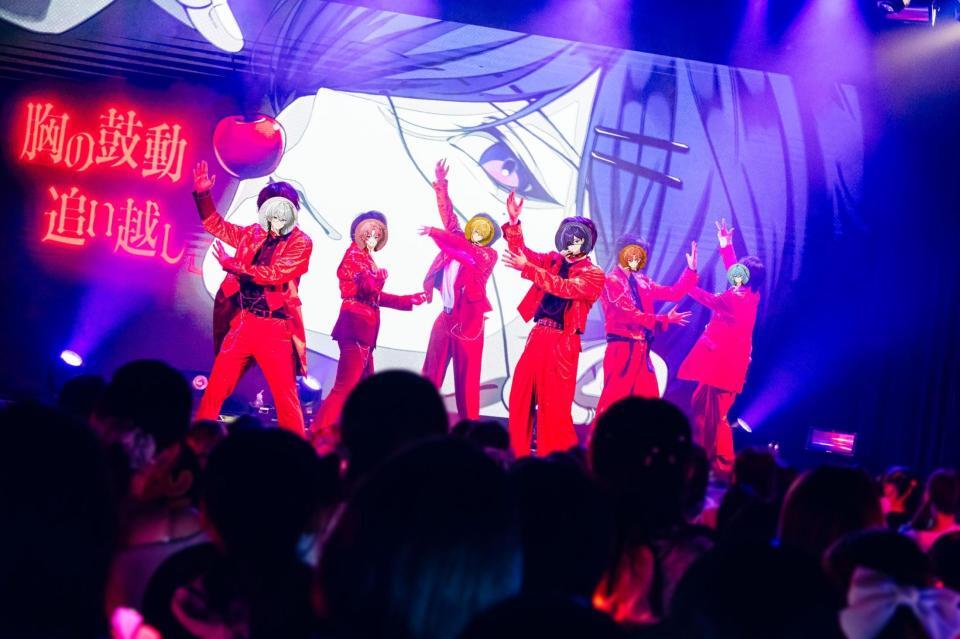 初のワンマンライブを行ったとぅるりぷの（左から）ものくろ、パルオ、まひろまる。、つきしろやしろ。、はりま、そあら＝池袋・ｈａｒｅｖｕｔａｉ