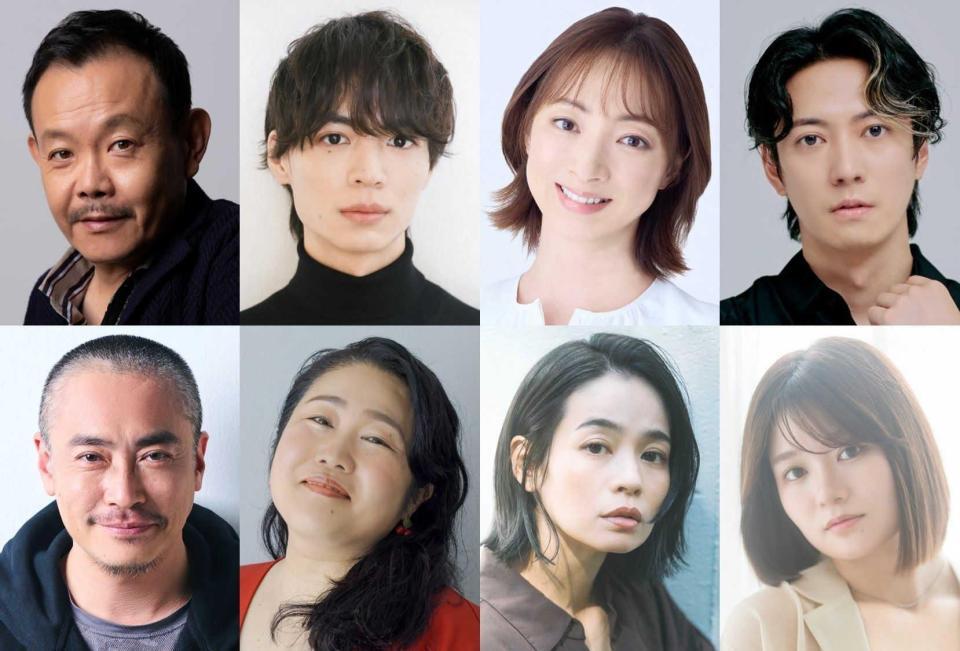 （上段左から）近藤芳正、溝口琢矢、白羽ゆり、辰巳雄大、（下段同）加藤虎ノ介、枝元萌、佐久間真由、中野郁海