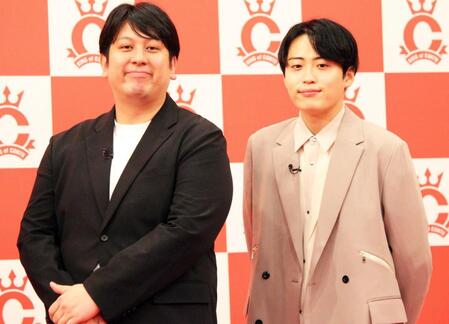 レインボーのジャンボたかお（左）と池田直人