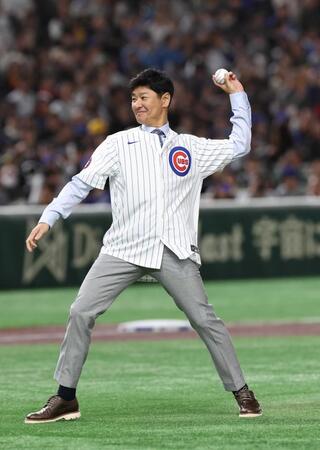 巨人対カブス戦の始球式を務めた高橋尚成氏（２５年３月撮影）
