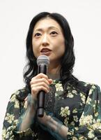 祖母との思い出について話す壇蜜＝東京・ＴＯＨＯシネマズ　シャンテ（撮影・西岡正）