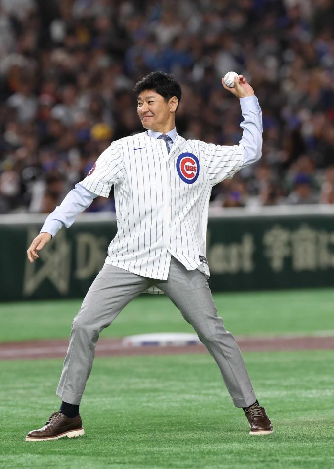巨人対カブス戦の始球式を務めた高橋尚成氏（２５年３月撮影）
