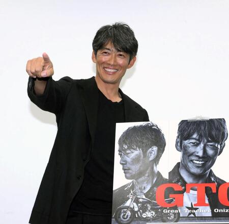 爽やかな笑顔を見せる反町隆史（撮影・堀内翔）