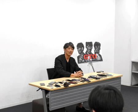 ドラマ「ＧＴＯ」について語った反町隆史（撮影・堀内翔）