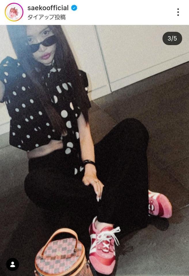 紗栄子のインスタグラム＠ｓａｅｋｏｏｆｆｉｃｉａｌより 