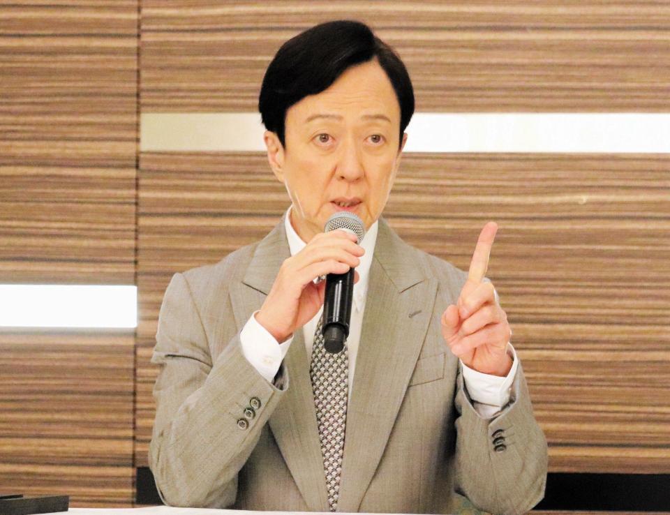 「南座特別公演　坂東玉三郎出演」の取材会に出席した坂東玉三郎