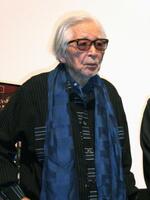 　撮影に応じる山田洋次監督