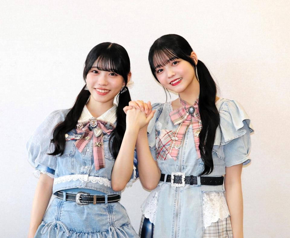 僕が見たかった青空の金澤亜美（左）、秋田莉杏