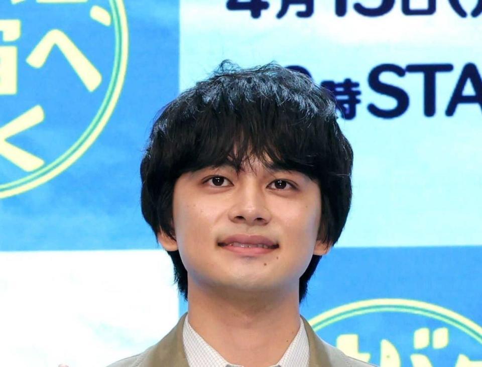 「サバ缶、宇宙へ行く」の会見で。北村匠海
