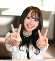 ＳＴＵ４８への思いを語った石田千穂（撮影・堀内翔）