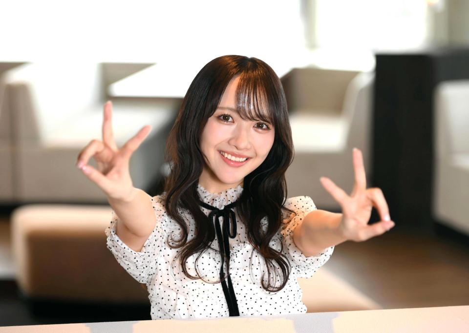 ＳＴＵ４８への思いを語った石田千穂（撮影・堀内翔）
