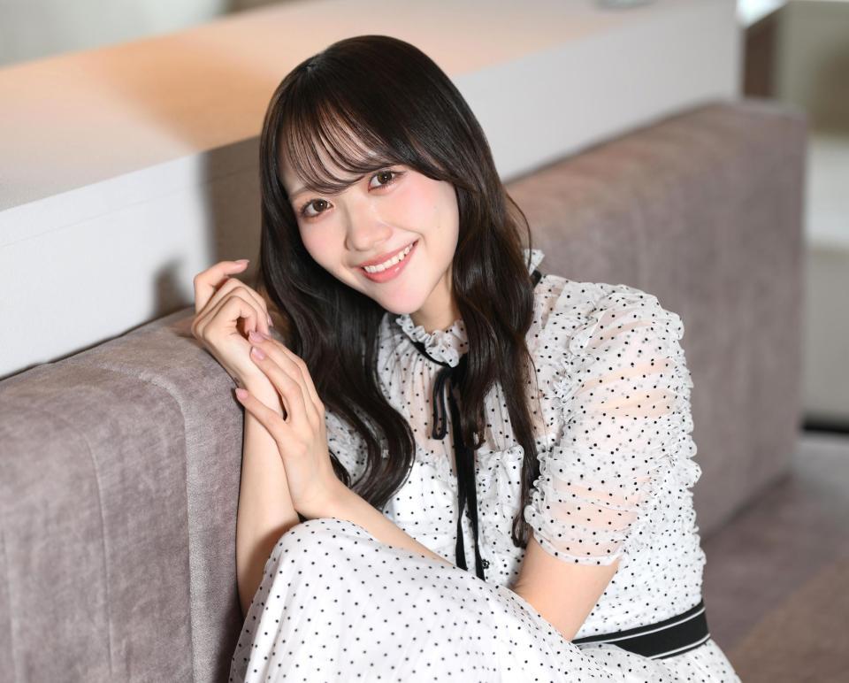 ＳＴＵ４８への思いを語った石田千穂（撮影・堀内翔）