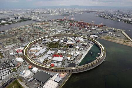 　昨年賑わった大阪・関西万博会場。現在はカジノを含むＩＲの建設をするための工事が進む