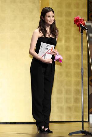 「第３４回橋田賞」受賞式に登場した今田美桜（撮影・伊藤笙子）