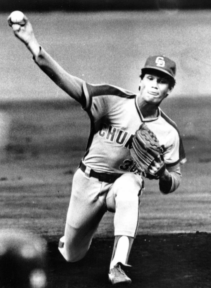 中日時代の郭源治＝１９８４年