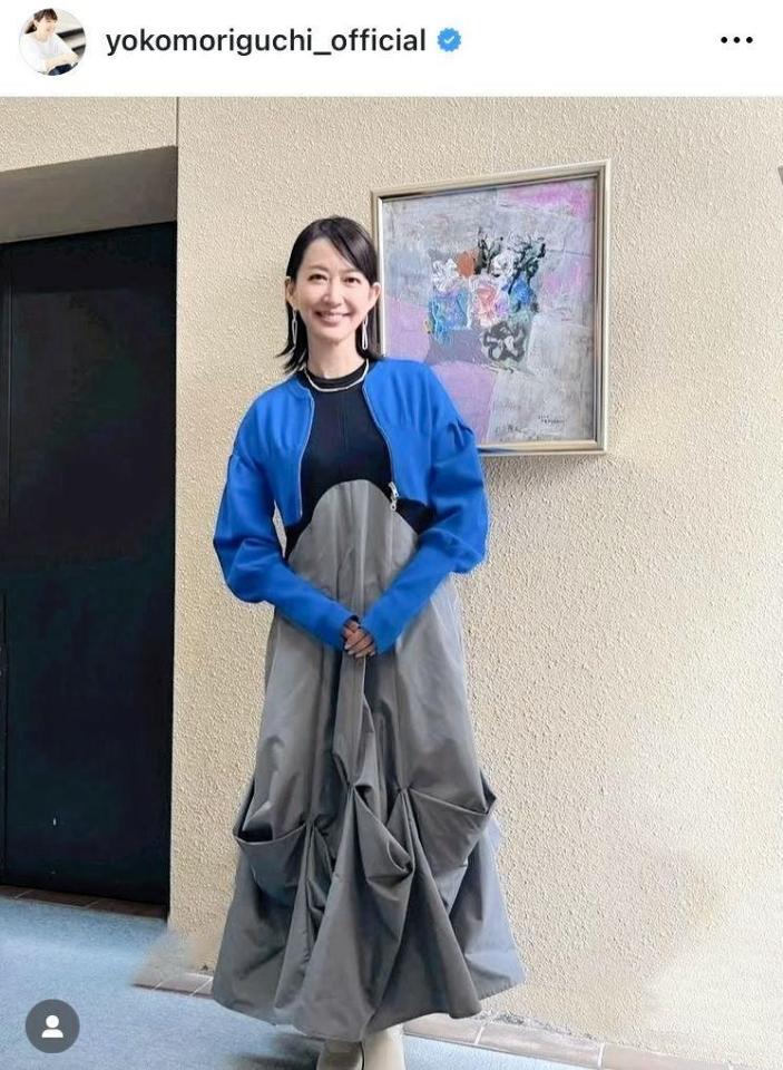 森口瑶子のインスタグラム＠ｙｏｋｏｍｏｒｉｇｕｃｈｉ＿ｏｆｆｉｃｉａｌ（１月２５日付）より 