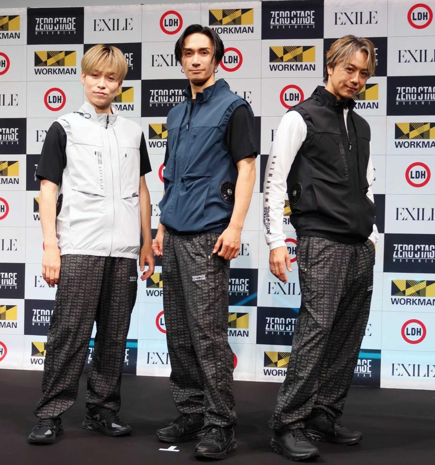 （左から）ＥＸＩＬＥ　ＴＥＴＳＵＹＡ、橘ケンチ、ＥＸＩＬＥ　ＴＡＫＡＨＩＲＯ