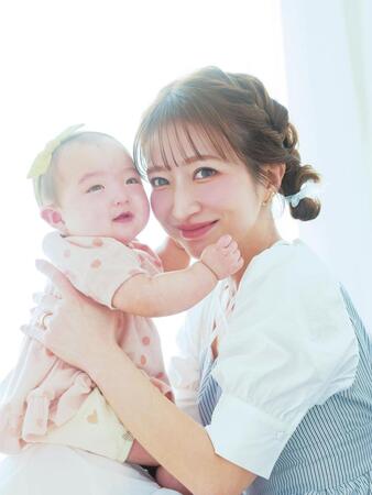 辻希美（右）と夢空ちゃん