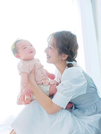 辻希美（右）と夢空ちゃん