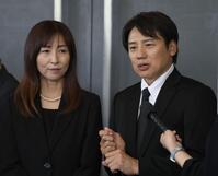 思い出を話すかとうれいこ（左）と池谷幸雄氏（撮影・佐々木彰尚）