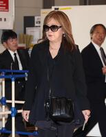 参列する大黒摩季（撮影・佐々木彰尚）