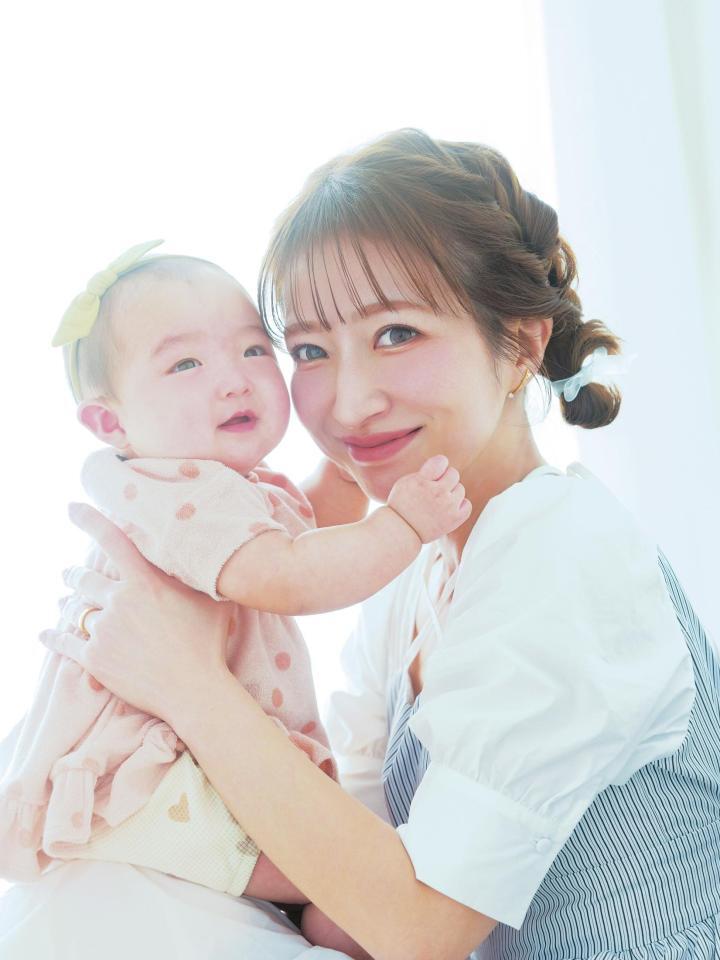 辻希美（右）と夢空ちゃん