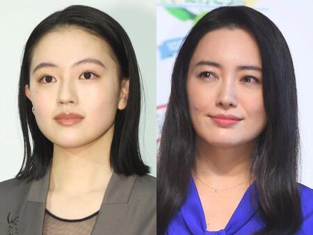 上坂樹里（左）と仲間由紀恵