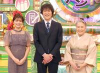 　（左から）清水麻椰アナ、千原ジュニア、夏井いつきさん