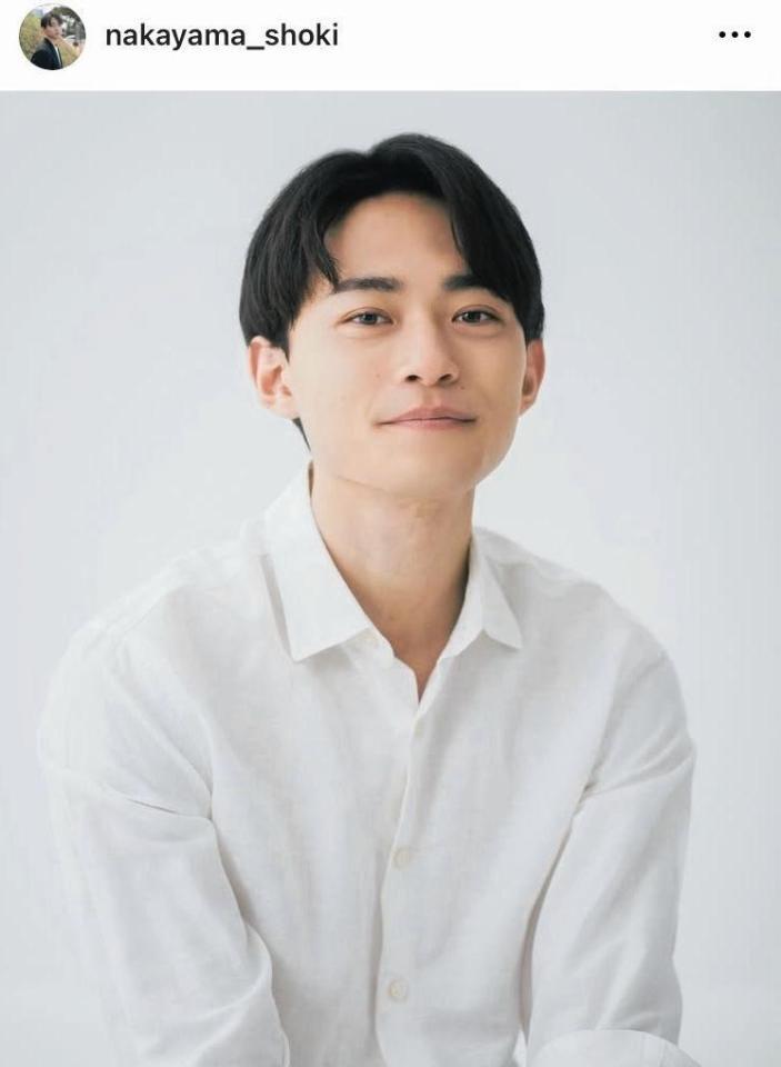 中山秀征の長男で俳優、中山翔貴のインスタグラム＠ｎａｋａｙａｍａ＿ｓｈｏｋｉ（４月８日付）より 