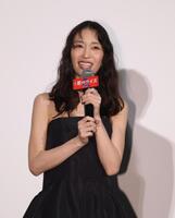 舞台あいさつに登壇した森川葵（撮影・石井剣太郎）