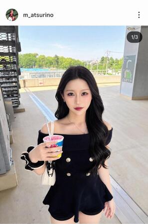 松本里乃のインスタグラム（＠ｍ＿ａｔｓｕｒｉｎｏ）から