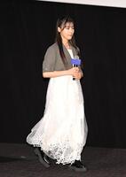 登壇する野澤しおり（撮影・堀内翔）