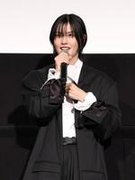 映画「祝山」完成披露舞台あいさつに登場した橋本愛（撮影・伊藤笙子）