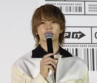 イベントに登場した佐野勇斗（撮影・佐々木彰尚）