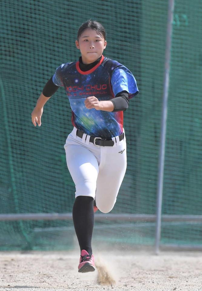 高知中央時代の松本里乃（２１年９月撮影）