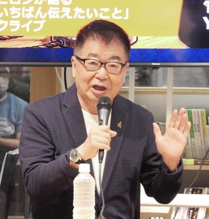 　トークライブを行った生島ヒロシ