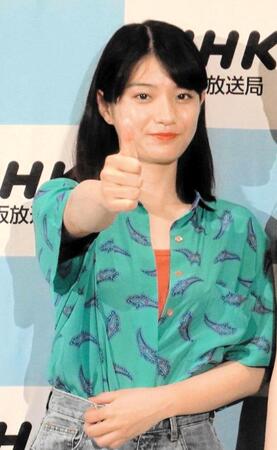 取材会に出席した蒔田彩珠＝２０２３年８月