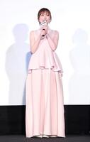 映画「正直不動産」初日舞台あいさつに登壇した福原遥＝東京・ＴＯＨＯシネマズ日比谷（撮影・伊藤笙子）