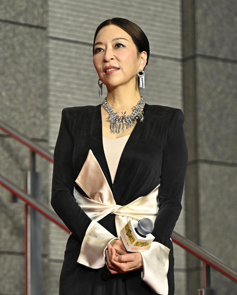 イベントに登場した真矢ミキ（撮影・開出牧）