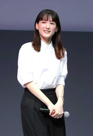 　ブランドアンバサダーに任命された綾瀬はるか（撮影・金田祐二）