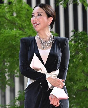 イベントに登場し笑顔の真矢ミキ＝東京・京橋エドグラン（撮影・開出牧）