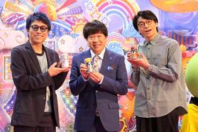 「アメトーーク×サントリー“－１９６”六本木ヒルズおつまみ祭り」に登場した（左から）田村淳、蛍原徹、さや香・新山